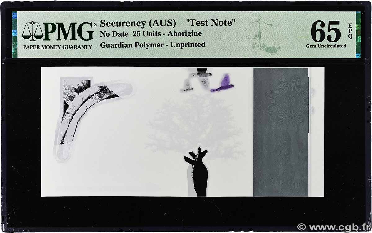 25 (Units) Test Note AUSTRALIA  2000 P.- FDC