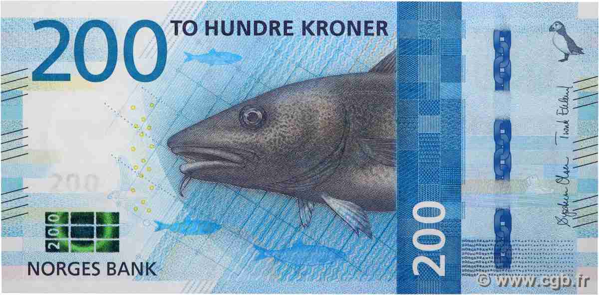 200 Kroner NORWAY  2016 P.55 UNC