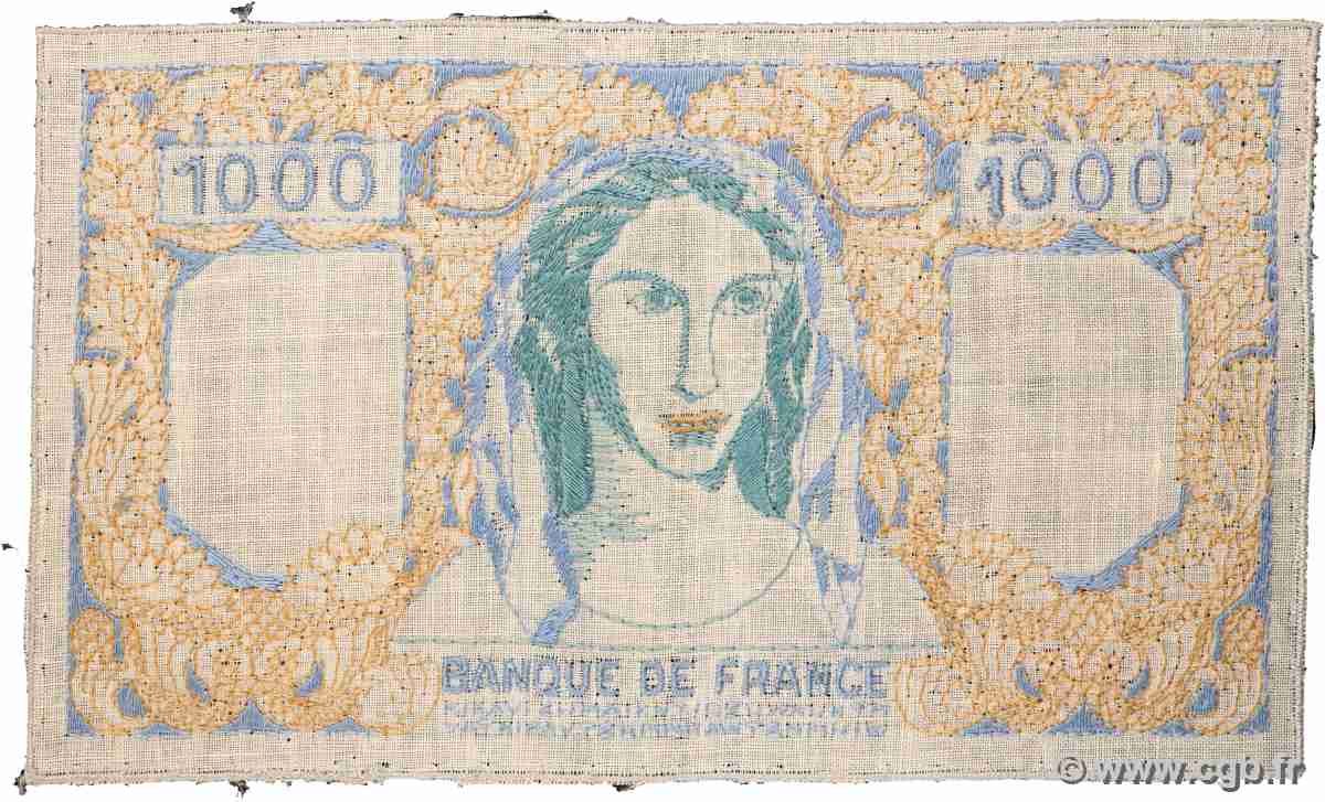 1000 Francs MINERVE ET HERCULE FRANCE  1945 F.(41) AU