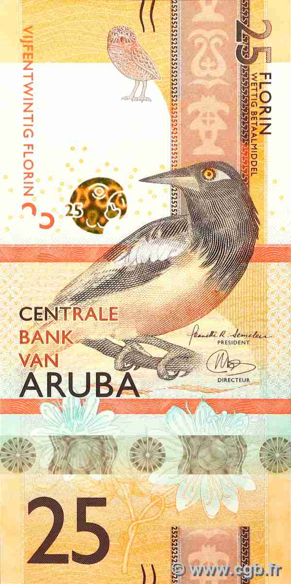 25 Florin ARUBA  2019 P.22 FDC