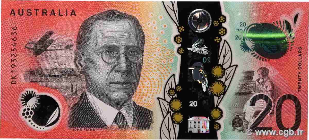 20 Dollars AUSTRALIA  2019 P.64 UNC