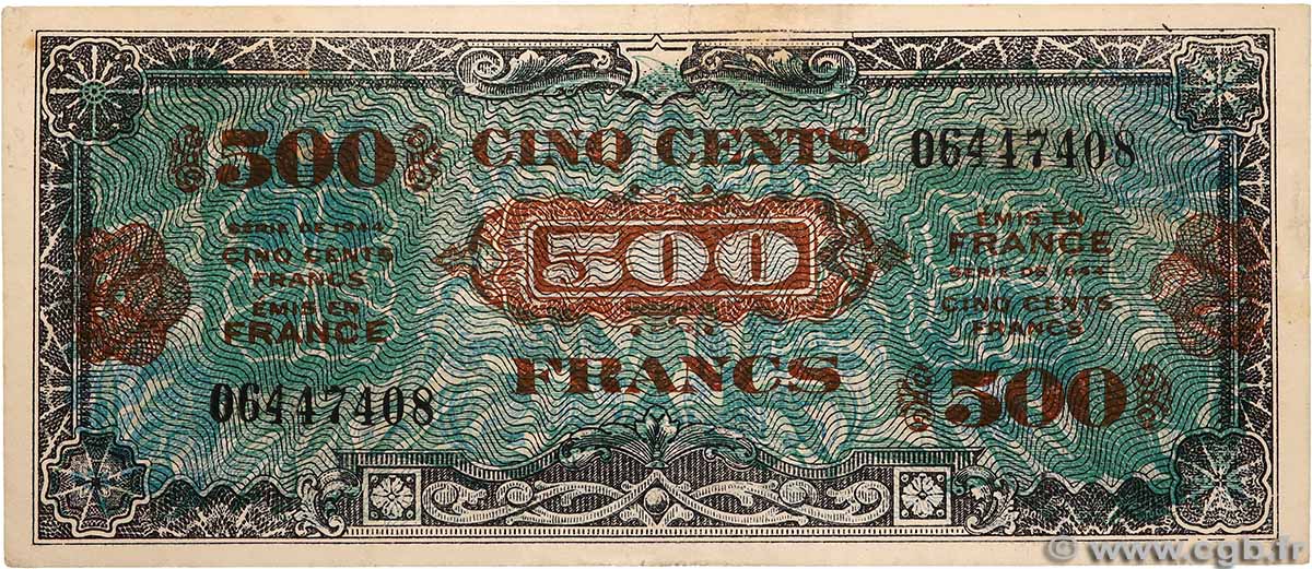 500 Francs DRAPEAU Faux FRANCE  1944 VF.21.01 pr.SUP