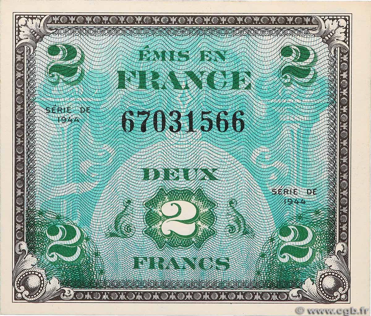 2 Francs DRAPEAU FRANCE  1944 VF.16.01 NEUF