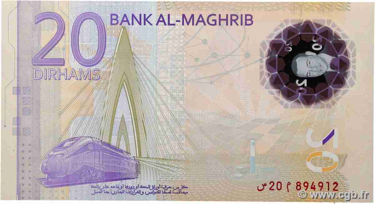 20 Dirhams Commémoratif MOROCCO  2019 P.78 UNC