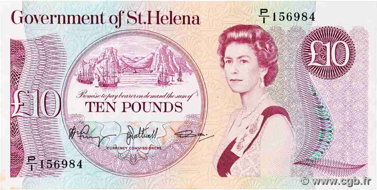 10 Pounds SAINTE HÉLÈNE  1985 P.08b TTB+