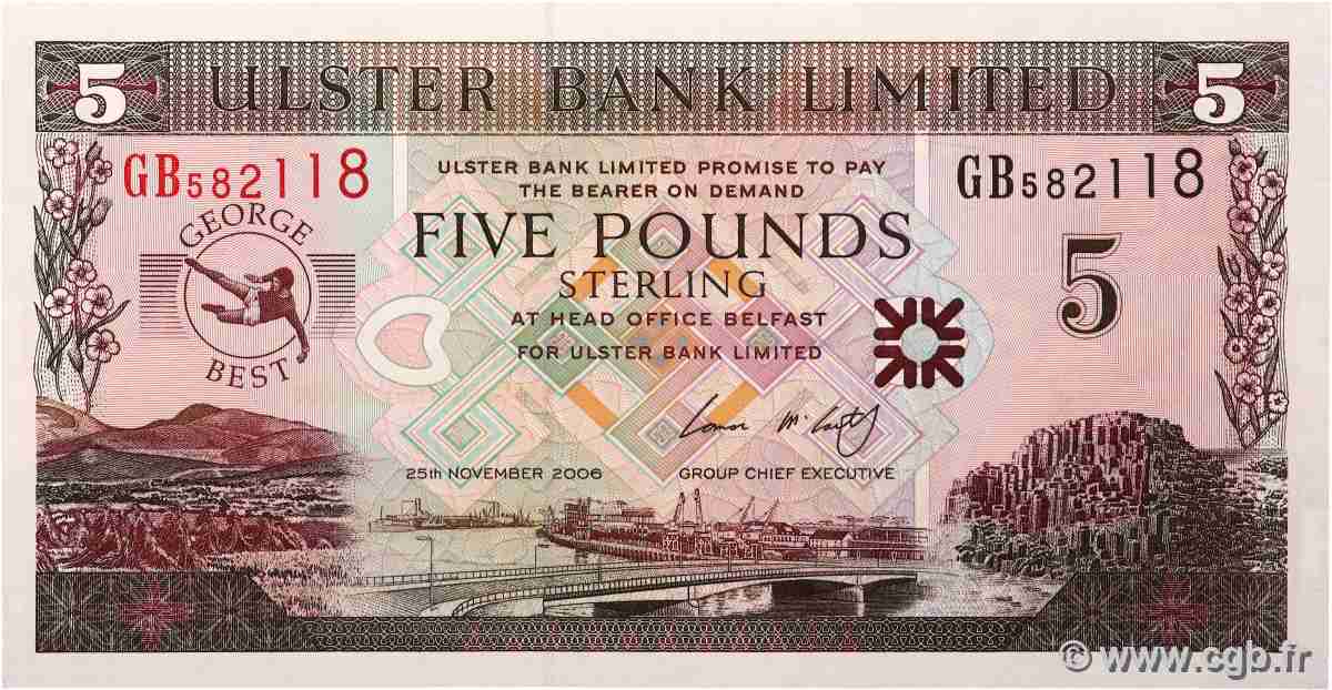 5 Pounds Commémoratif IRLANDE DU NORD  2006 P.339 NEUF
