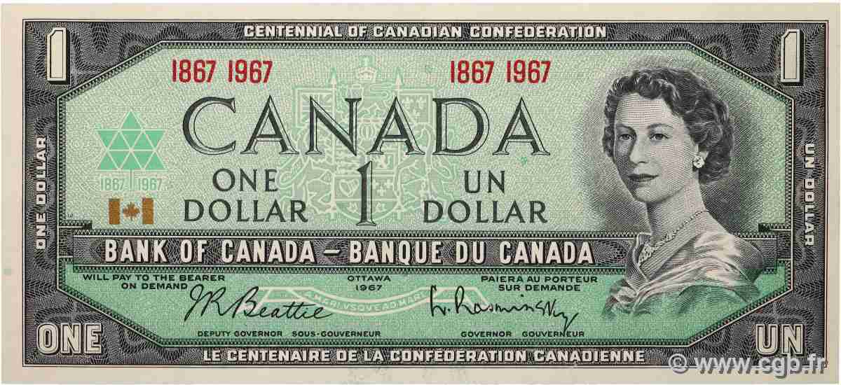 1 Dollar Commémoratif CANADA  1967 P.084a pr.NEUF