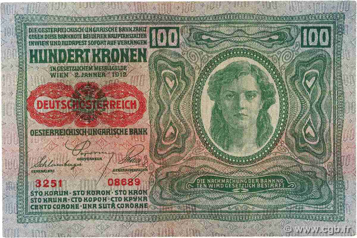 100 Kronen AUTRICHE  1919 P.056 SUP+