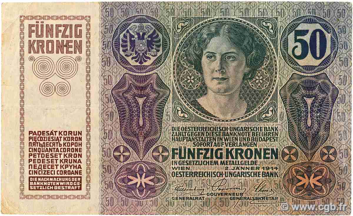 50 Kronen AUTRICHE  1914 P.015 TB+