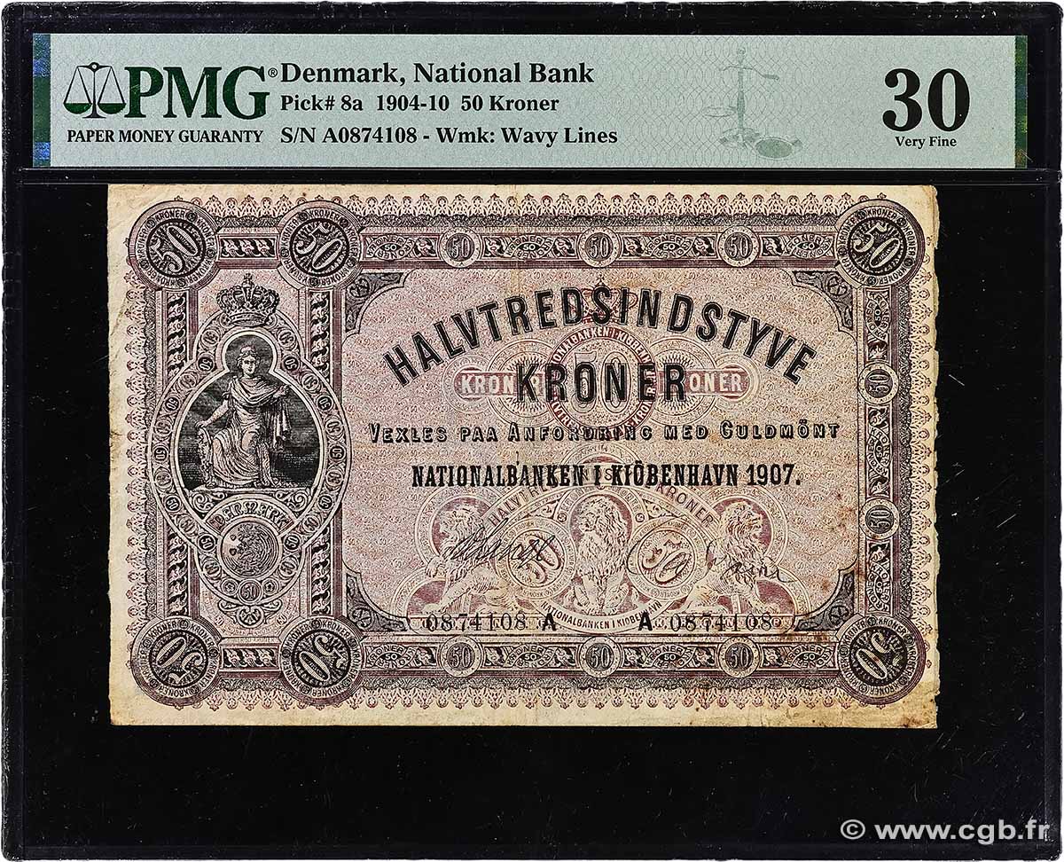 50 Kroner DENMARK  1907 P.008a VF