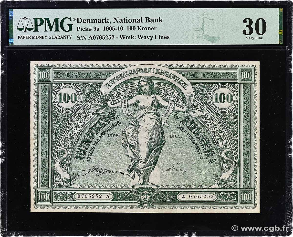 100 Kroner DANEMARK  1905 P.009 TTB