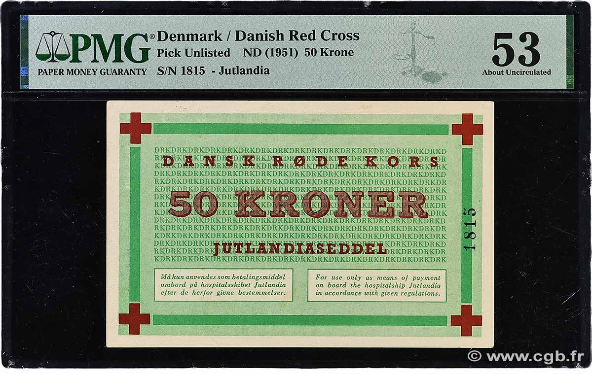50 Kroner DANEMARK  1951 P.- SUP+