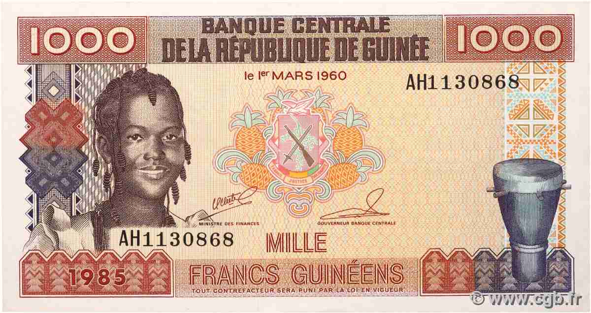 1000 Francs Guinéens GUINÉE  1985 P.32a SPL
