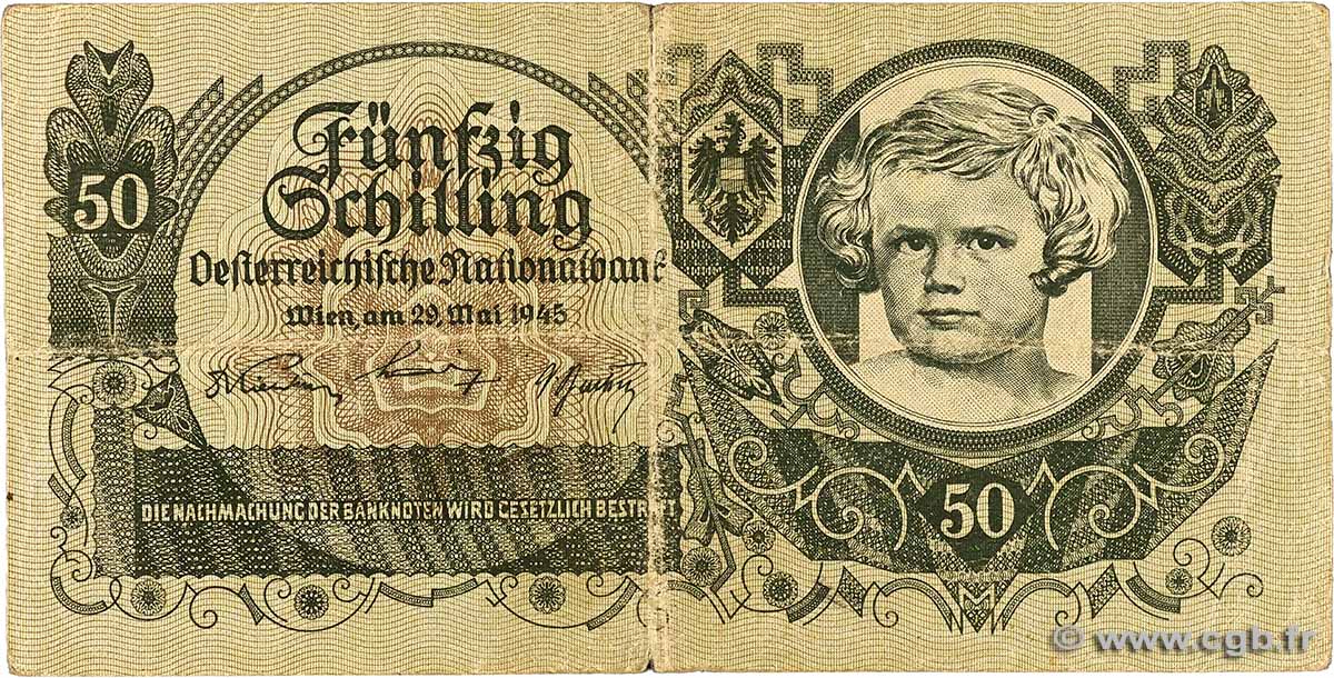 50 Schilling AUSTRIA  1945 P.117 F