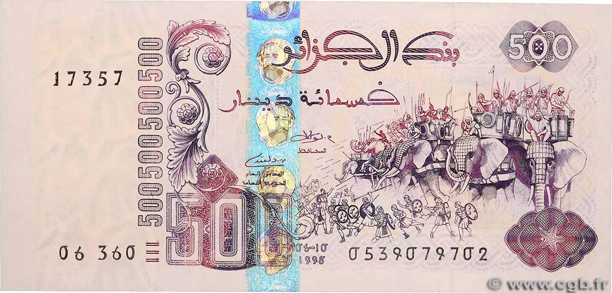 500 Dinars ALGÉRIE  1998 P.141 SPL