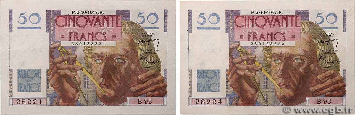 50 Francs LE VERRIER Lot FRANCE  1947 F.20.09 SPL