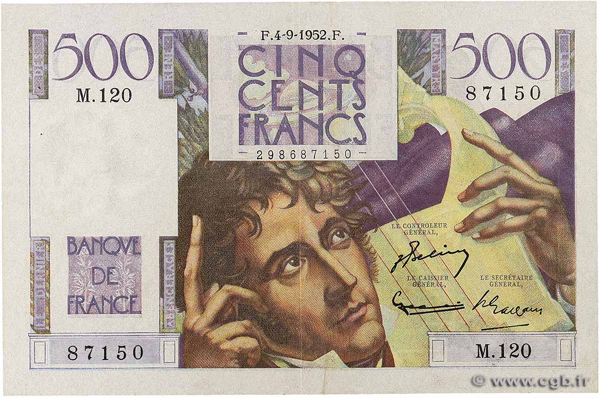 500 Francs CHATEAUBRIAND FRANCE  1952 F.34.10 VF+