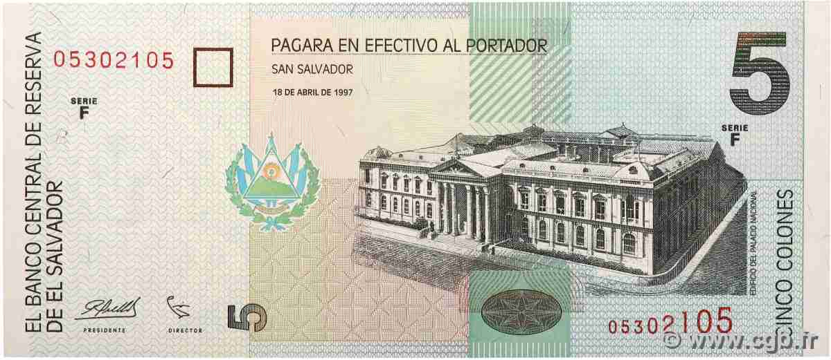5 Colones SALVADOR  1997 P.147a NEUF