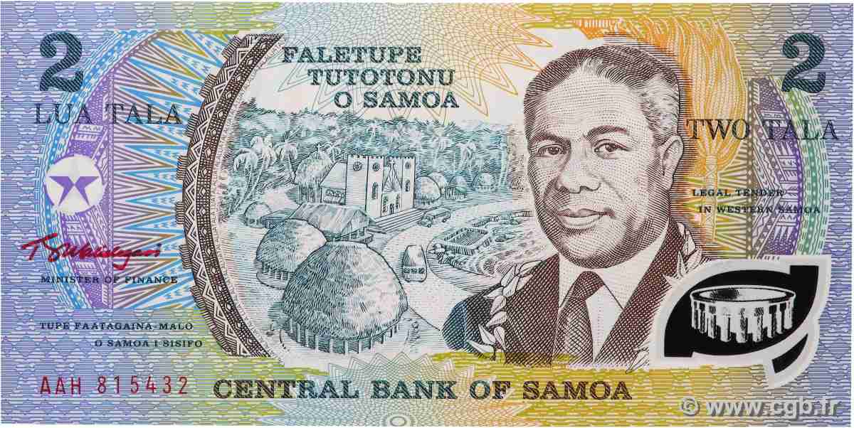 2 Tala SAMOA  1990 P.31e NEUF