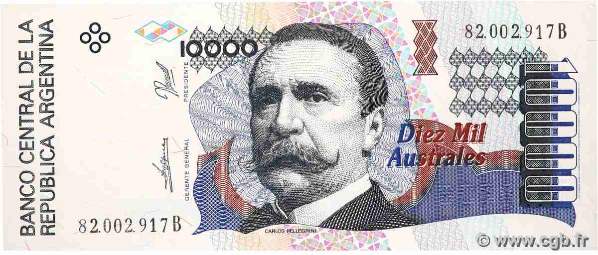 10000 Australes ARGENTINE  1989 P.334a SPL+