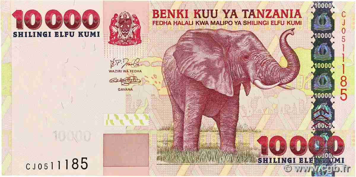 10000 Shilingi TANZANIA  2003 P.39 VF+