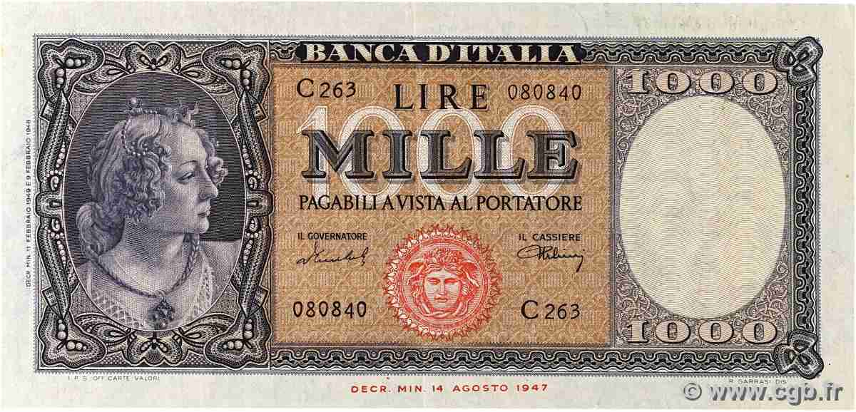 1000 Lire ITALY  1949 P.088b VF+