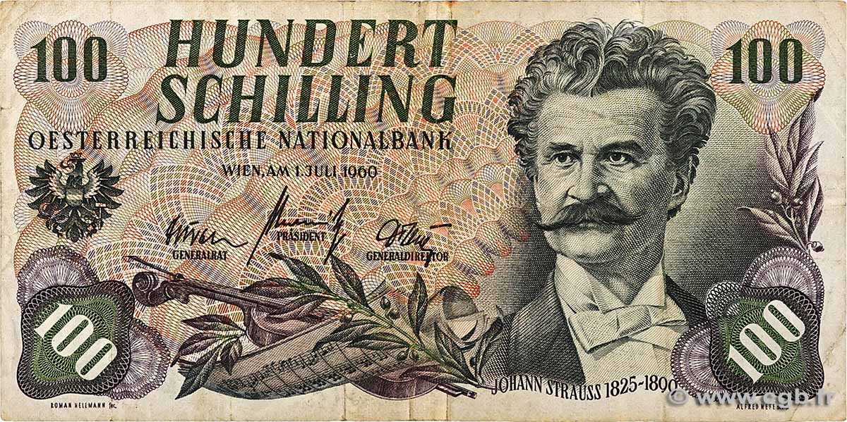 100 Schilling AUTRICHE  1960 P.138a TB+