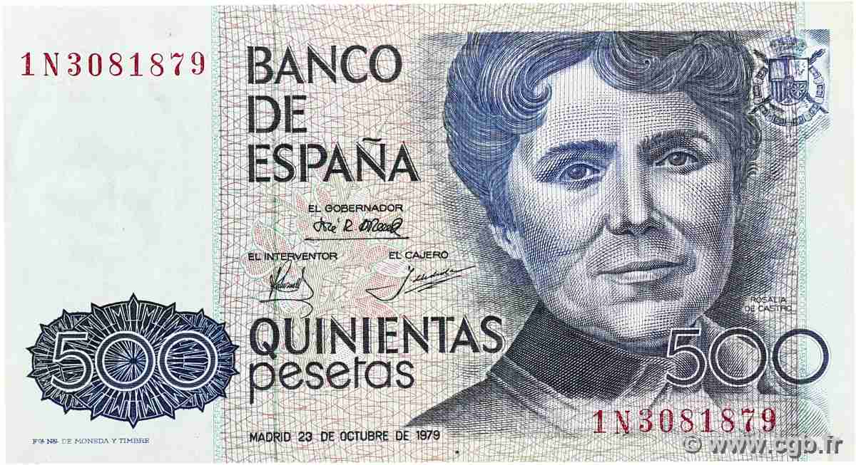 500 Pesetas ESPAGNE  1979 P.157 SPL+
