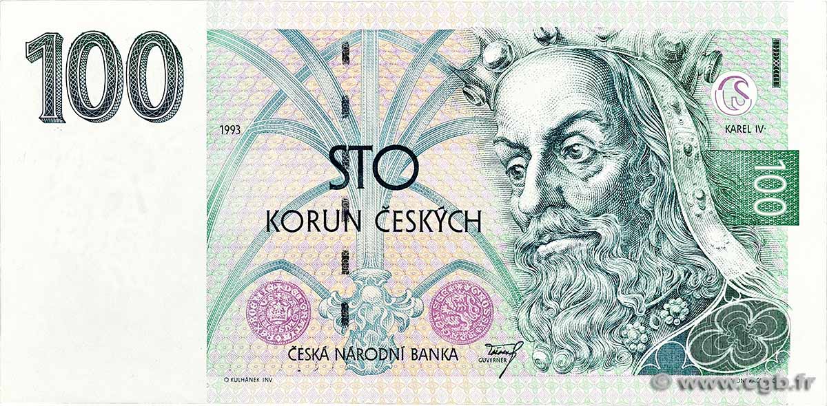 100 Korun RÉPUBLIQUE TCHÈQUE  1993 P.05a SUP