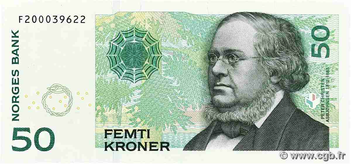 50 Kroner NORVÈGE  2008 P.46c SPL+