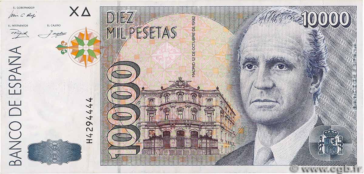 10000 Pesetas SPAIN  1992 P.166 VF