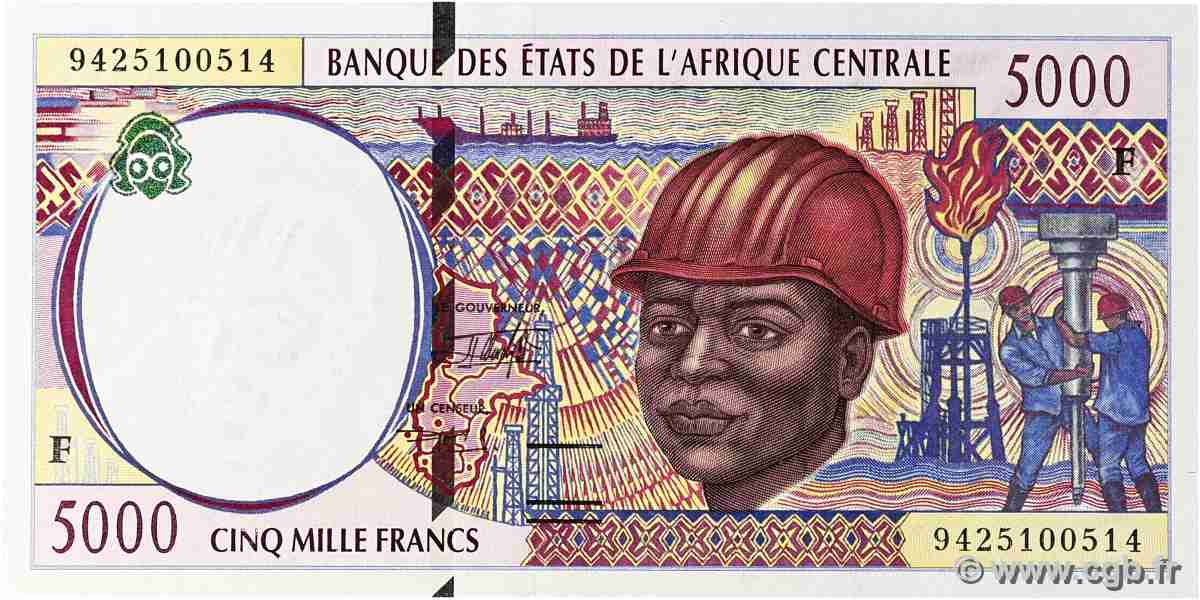 5000 Francs type 1994F CENTRAFRIQUE  1994 A.199Fa SUP+
