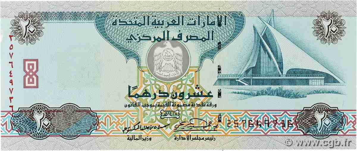 20 Dirhams ÉMIRATS ARABES UNIS  2007 P.21c SUP+