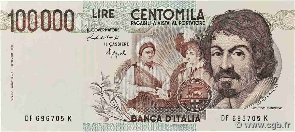 100000 Lires FRANCE  1983 P.110a VF+
