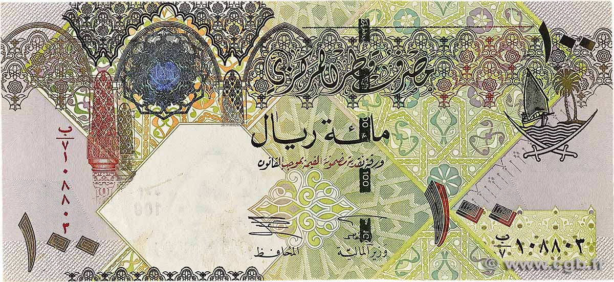 100 Riyals QATAR  2003 P.24 VF