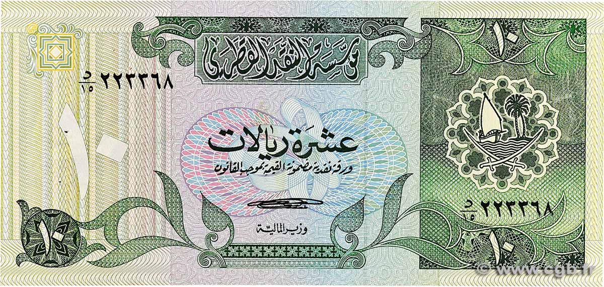 10 Riyals QATAR  1980 P.09 VF+