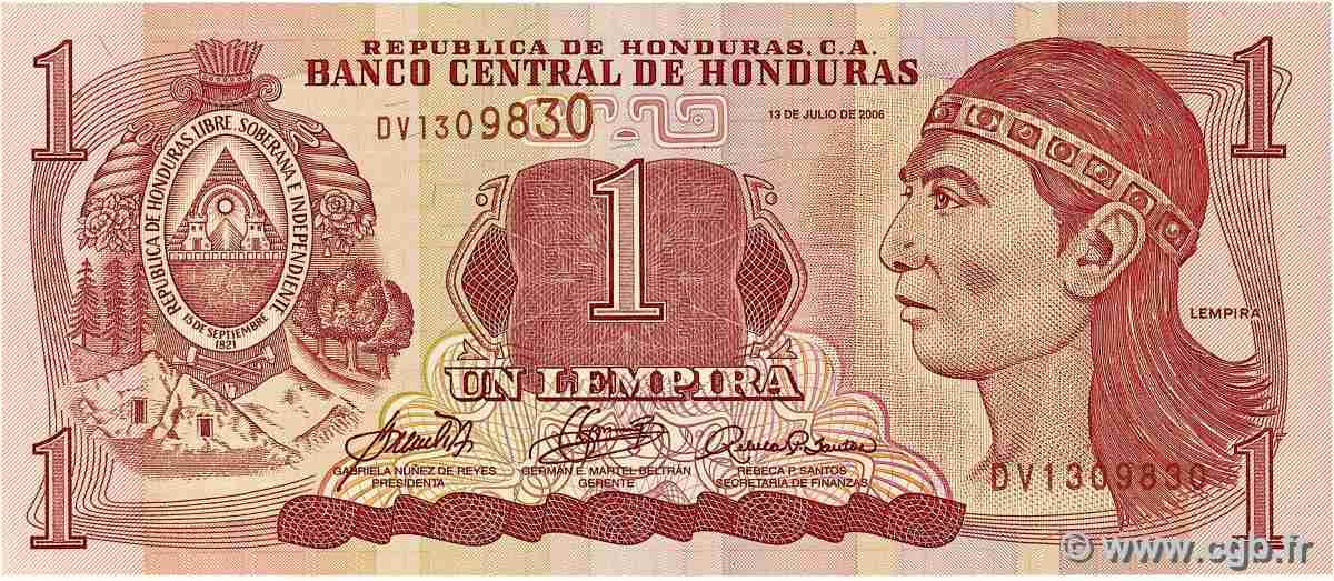 1 Lempira HONDURAS  2006 P.084e VF+