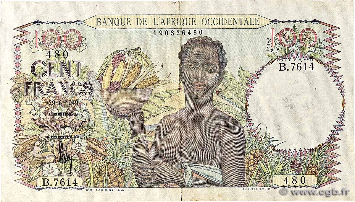 50 Francs FRENCH WEST AFRICA  1949 P.39 fVZ