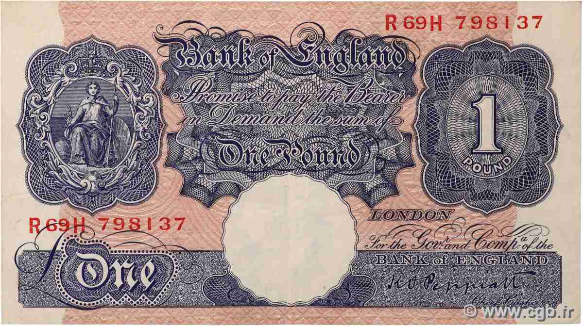 1 Pound INGHILTERRA  1940 P.367a BB