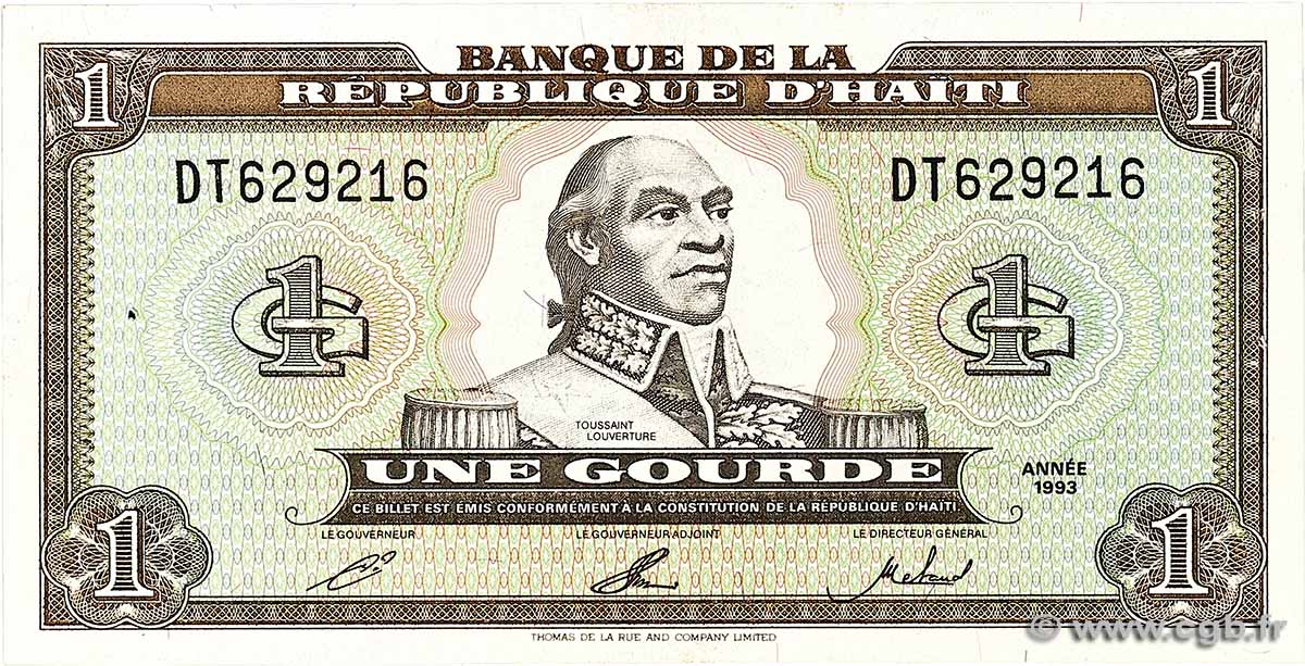 1 Gourde HAÏTI  1993 P.259a SPL