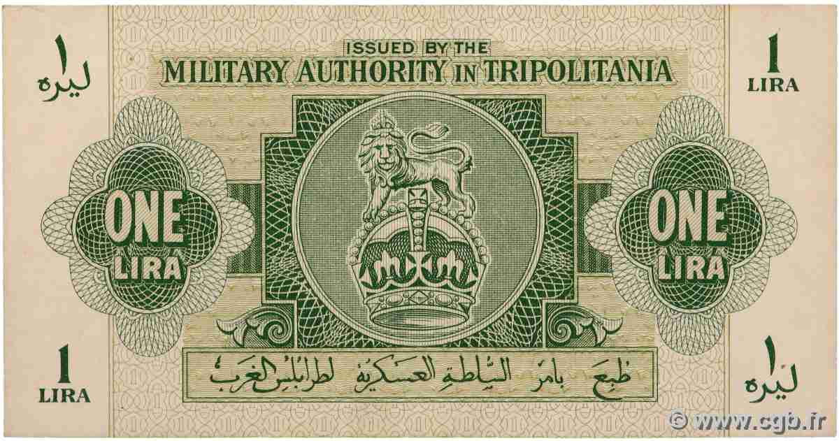 5 Lire LIBIA  1943 P.M3a q.SPL