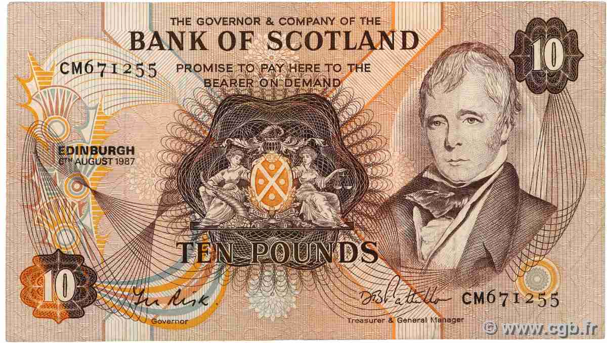 10 Pounds SCOTLAND  1981 P.113c fSS
