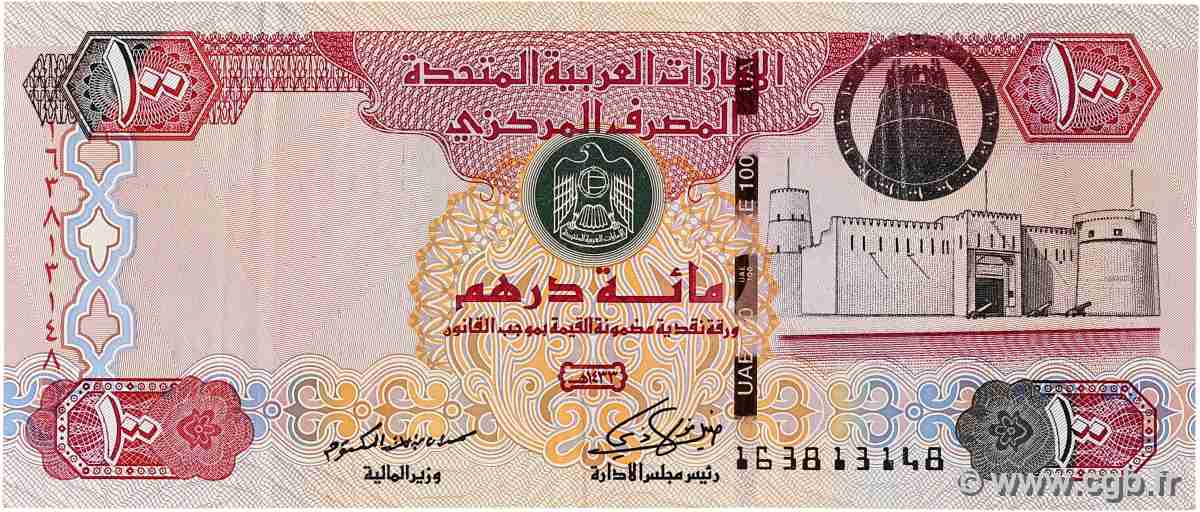 100 Dirhams ÉMIRATS ARABES UNIS  2012 P.30e TTB+