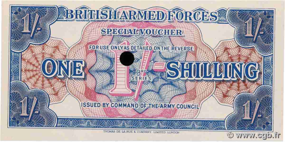5 Shillings Annulé ENGLAND  1956 P.M026b UNC