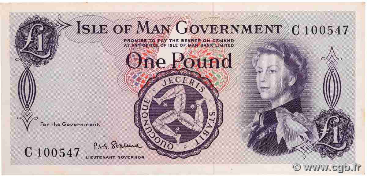 1 Pound ÎLE DE MAN  1961 P.25b BB