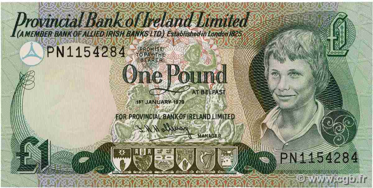 1 Pound NORTHERN IRELAND  1979 P.247b UNC-