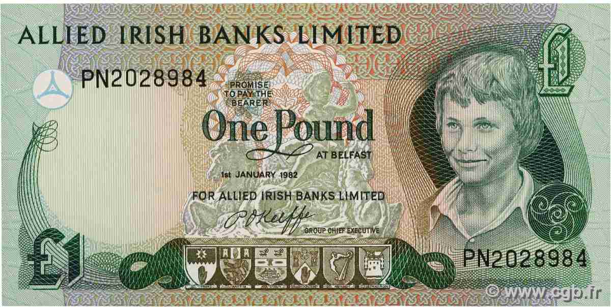 1 Pound NORTHERN IRELAND  1982 P.001a UNC