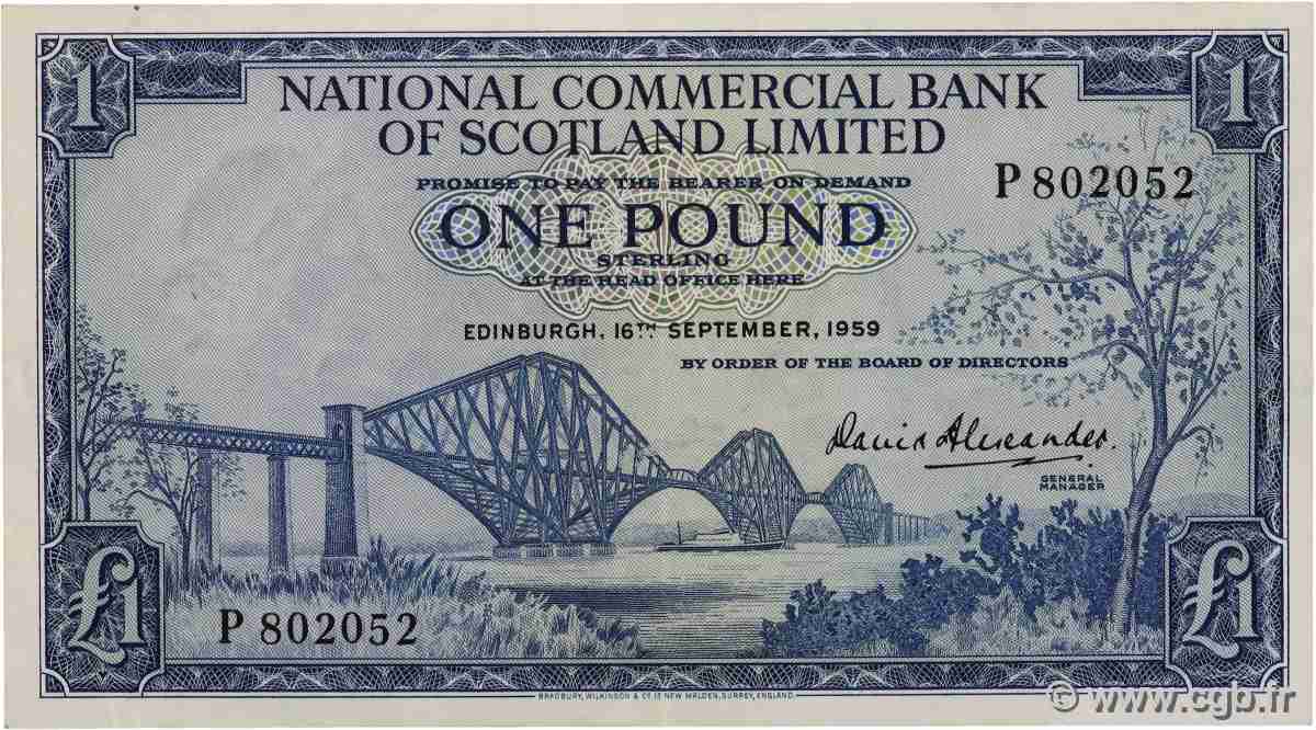 1 Pound SCOTLAND  1959 P.265 XF