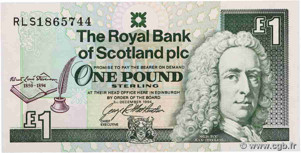 1 Pound SCOTLAND  1994 P.358a UNC