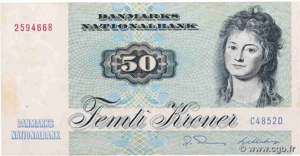 50 Kroner DINAMARCA  1982 P.050e BB